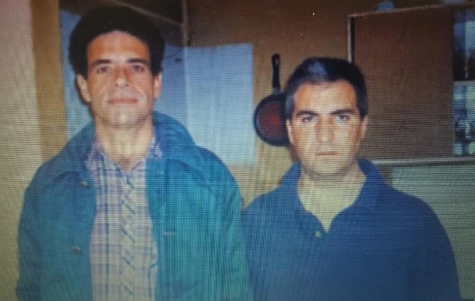 El autor Librado R. Linares junto a Gabriel C. Salvia, en 1999.